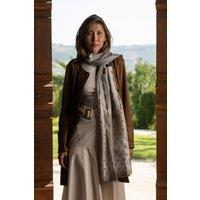 Elizabetta Boutique Atri - Long Silk Scarf in Light Brown