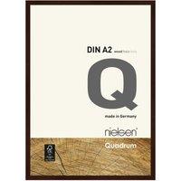 nielsen Quadrum A2 Wooden Picture Frame With Protective Glass Front in Dark Brown