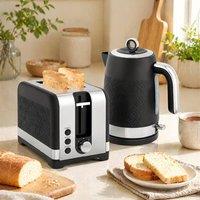 STILVORA Kettle & Toaster Set Black with Rapid Boil