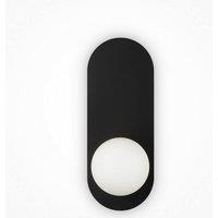 Netlighting Bao Modern Globe Wall Lights Black 1xG9 White Shade