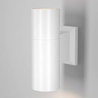 Netlighting Maytoni Bowery 2 Light Outdoor Up Down Wall Lamp White GU10 IP54