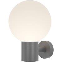 Netlighting Bold II Outdoor Globe Wall Lamp Grey IP54 1xE27