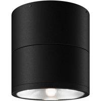 Netlighting Spin Outdoor Surface Mounted Downlight Graphite 3000K 1050lm IP54 in Grey