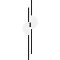 Netlighting Skyline II Modern Wall Lamp Black 4000K 800lm White Shade