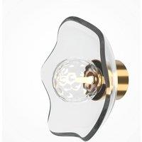 Netlighting Miracle Modern Wall Lamp Brass 1xG9 Glass Shade in Gold