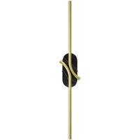 Netlighting RenAIssance Modern Wall Lamp Brass Black 3000K 250lm White Shade in Gold