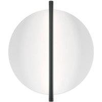Netlighting Mira Modern Integrated LED Wall Lamp Black 3000K 200lm White Shade