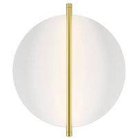 Netlighting Mira Modern Integrated LED Wall Lamp Gold 3000K 300lm White Shade