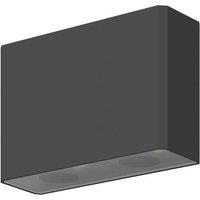 Netlighting Show Outdoor Up Down Wall Lamp Graphite 3000K 200lm IP54 in Grey