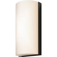 Netlighting Badd Rounded Outdoor Flush Wall Lamp Graphite 3000K 700lm IP54 in Grey