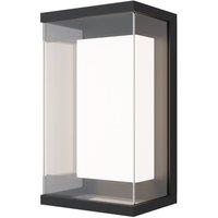 Netlighting Baker Street Outdoor Modern Wall Lamp Black 3000K 420lm IP65