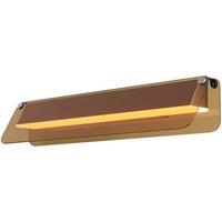 Netlighting Flat Modern 43cm Wall Lamp Black 3000K 1150lm Amber Shade