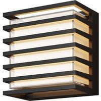 Netlighting Downing Street Outdoor Modern Wall Lamp Black 3000K 380lm IP65