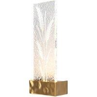 Netlighting Ornate Modern Integrated LED Wall Lamp Brass 3000K 50lm Acrylic Shade in Gold