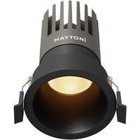 Netlighting Dip LED Recessed Wall Lamp Black 2700K