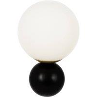 Netlighting Nostalgia Modern Wall Lamp Matt Gold Glass Shade