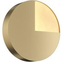 Netlighting Jupiter Modern Integrated LED Wall Lamp Brass 3000K in Gold