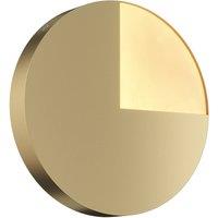 Netlighting Jupiter Modern Integrated LED Wall Lamp Brass 3000K in Gold