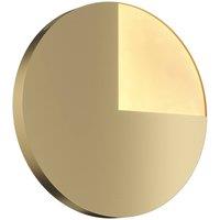 Netlighting Jupiter Modern Integrated LED Wall Lamp Brass 3000K in Gold