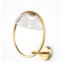 Netlighting Maytoni Lunare I Modern Integrated LED Wall Lamp Brass 3000K in Gold