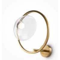 Netlighting Maytoni Lunare II Modern Integrated LED Wall Lamp Brass 3000K in Gold