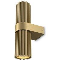 Netlighting Dynamics Modern Up & Down Wall Lamp Gold 2xGU10 White Shade