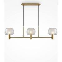 Netlighting Maytoni Vision Modern 3 Light Bar Pendant Ceiling Light Gold E14