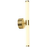 Netlighting Axis Modern Integrated LED Wall Lamp Gold 3000K Acrylic Frosted Shade