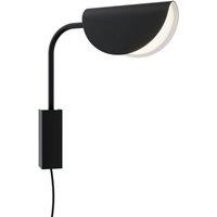 Netlighting Mollis Modern Wall Lamp Black Acrylic Shade