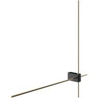 Netlighting Maytoni Pars Twin Integrated LED Wall Lamp Black Gold 3000K