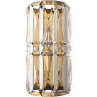 Netlighting Facet Neoclassic Glass & Crystal Wall Lamp Gold