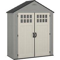 Rowlinsons Everett Shed 6' x 3' with Assembly - Resin - L84 x W190 x H236 cm in Grey
