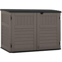 Rowlinsons Stow-Away Large Store with Assembly - Resin - L112 x W179 x H132 cm in Grey