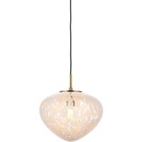 Netlighting Mali Globe Pendant Brass Plate White Confetti Glass 1x E27