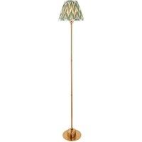 Netlighting Burley Rechargeable Floor Lamp Green Fabric Zigzag Shade 25cm