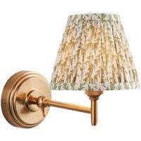 Netlighting Step Fold Wall Light Herb Garden Green Fabric Leaf Shade 16cm B22