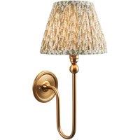 Netlighting Santiago Wall Light Herb Garden Green Fabric Leaf Shade 20cm B22