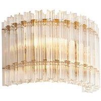 Netlighting Alderley Wall Lamp & Glass 2 x 7W LED E14 in Gold