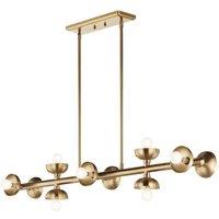 Netlighting Kichler Palta Bar Pendant Champagne Bronze 10x E14