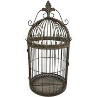 Minster Garden Mirror Cage - Metal - L17 x W32 x H63 cm in Brown