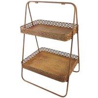 Minster Display Shelf - Metal - L38 x W29 x H59 cm - Rusty in Bronze