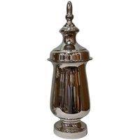 Minster Decorative Ginger Jar - Ceramic - L17 x W17 x H50 cm in Silver