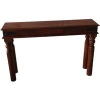 Minster Console Table - Wood - L30 x W120 x H76 cm - Brown