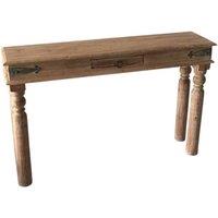 Minster Console Table - Wood - L30 x W120 x H76 cm in Brown