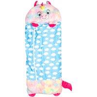 VFM e-Store Plush Animal Cushion Sleeping Bag Unicorn (135 X 50cm) in Blue | Size: 135 X 50 cm