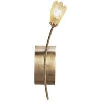 Netlighting Pietra Wall Lamp Switched 1 Light G9 Antique Brass in Gold