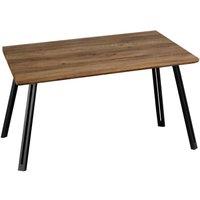Seconique Quebec Straight Edge Dining Table in Dark Brown