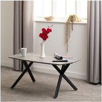 Seconique Athens Oval Coffee Table in Dark Grey