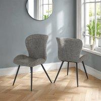 Seconique Quebec Chair( Set Of 4 ) in Charcoal