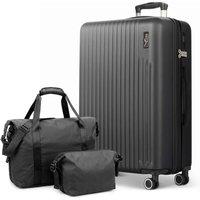 Lugg Vacay 3-Piece Travel Set - 32inch Suitcase, Duffel Bag & Toiletry Bag in Black